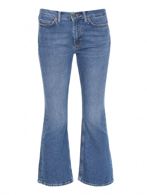 Укороченные джинсы расклешенного кроя - Общий вид