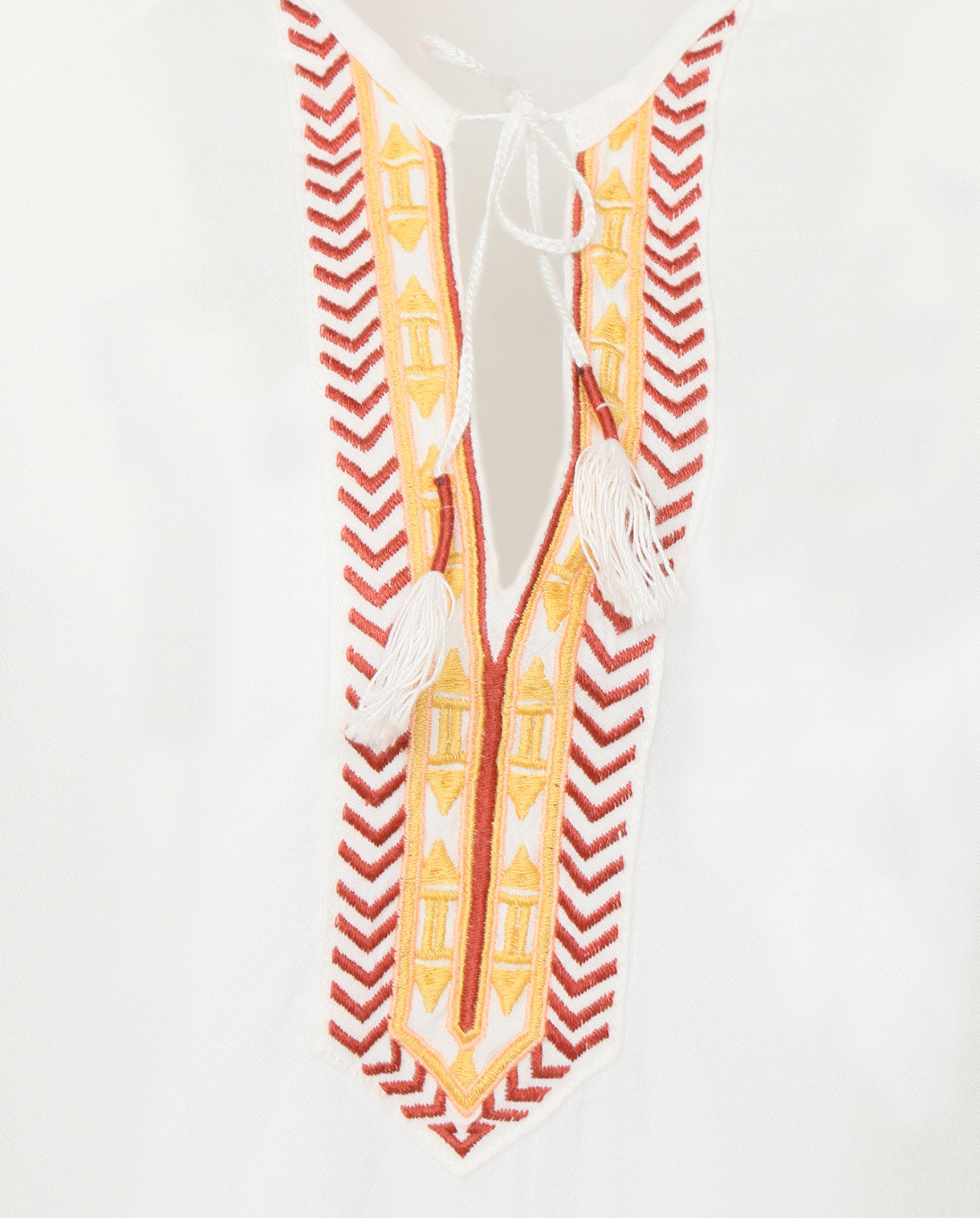 Блуза с вышивкой MKT Studio  –  Деталь  – Цвет:  Белый