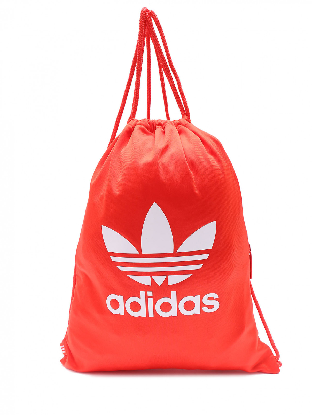 Однотонный рюкзак из текстиля с контрастным принтом Adidas Originals  –  Общий вид
