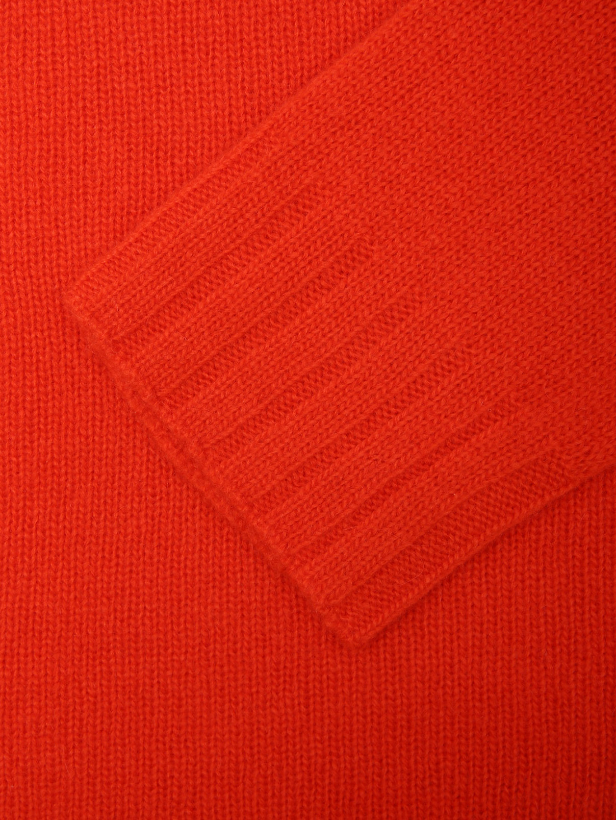Свитер из шерсти и кашемира с логотипом Ermanno Firenze  –  Деталь  – Цвет:  Оранжевый
