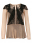 Блуза из шелка с отделкой из кружева Alberta Ferretti  –  Общий вид