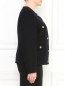 Жакет приталенный из шерсти с накладными карманами Marina Rinaldi  –  Модель Верх-Низ1