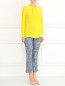 Блуза из шелка с воланом Moschino Cheap&Chic  –  Модель Общий вид