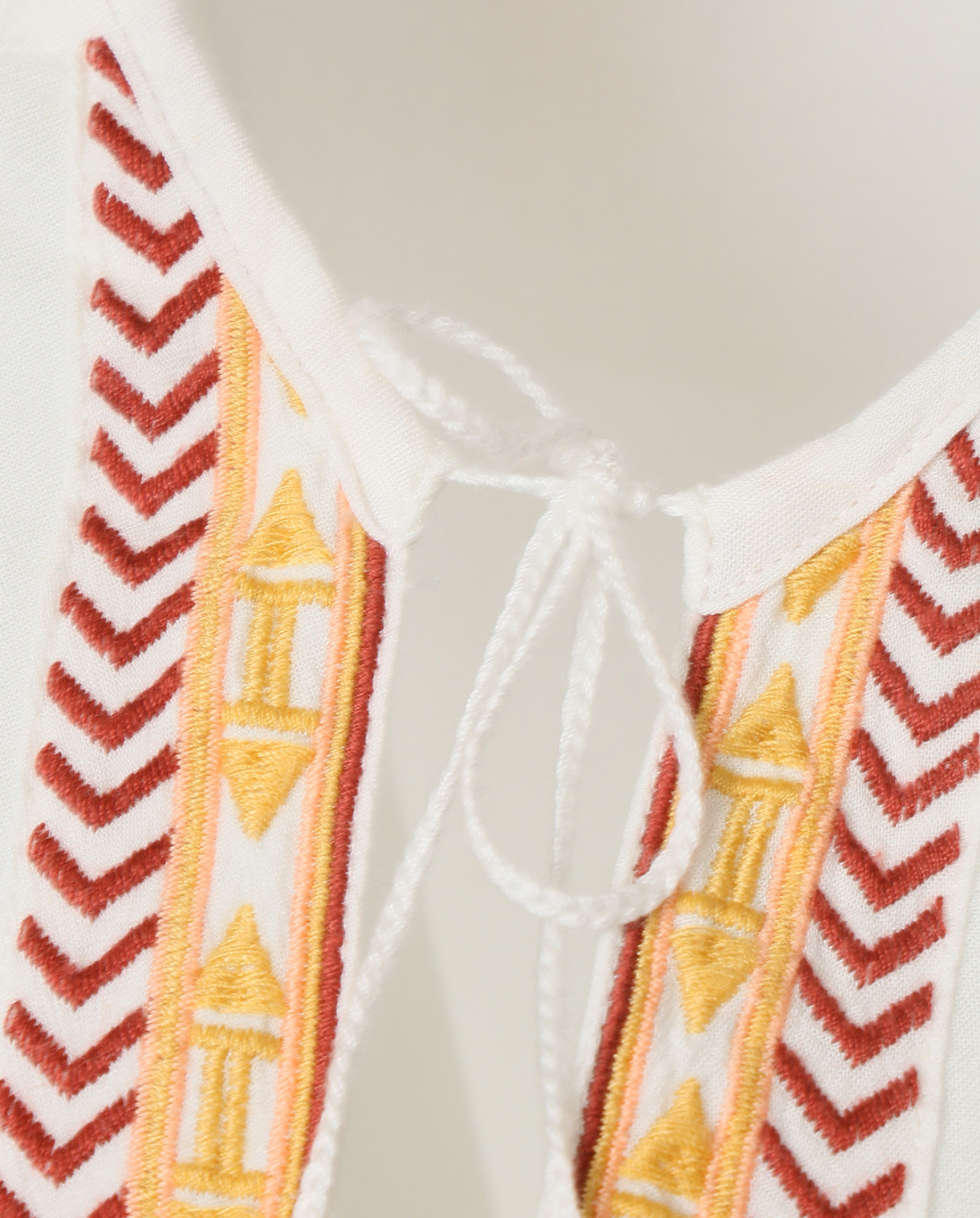 Блуза с вышивкой MKT Studio  –  Деталь1  – Цвет:  Белый
