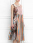 Платье на подкладе из комбинированного шелка с аппликацией из жемчуга Antonio Marras  –  МодельВерхНиз