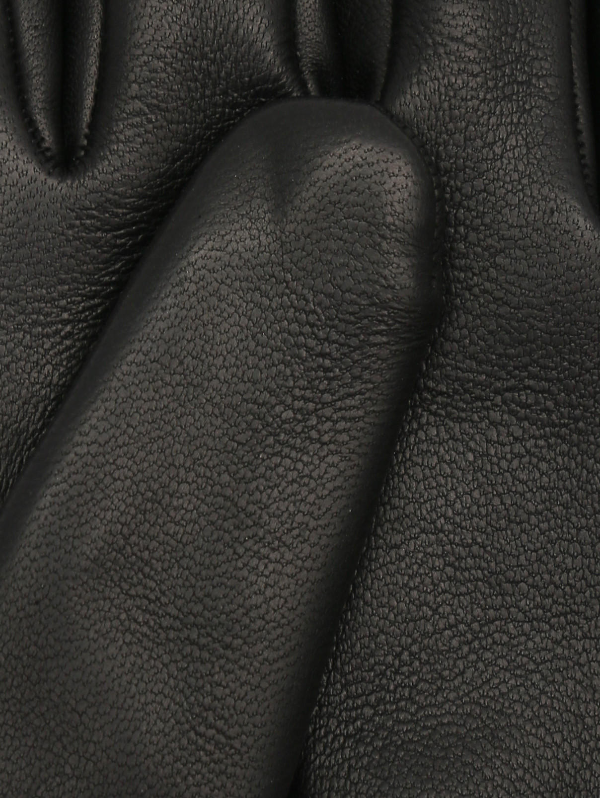 Перчатки из фактурной кожи Isaia  –  Деталь1  – Цвет:  Черный