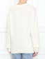 Свитер из смешанной шерсти свободного кроя Helmut Lang  –  МодельВерхНиз1