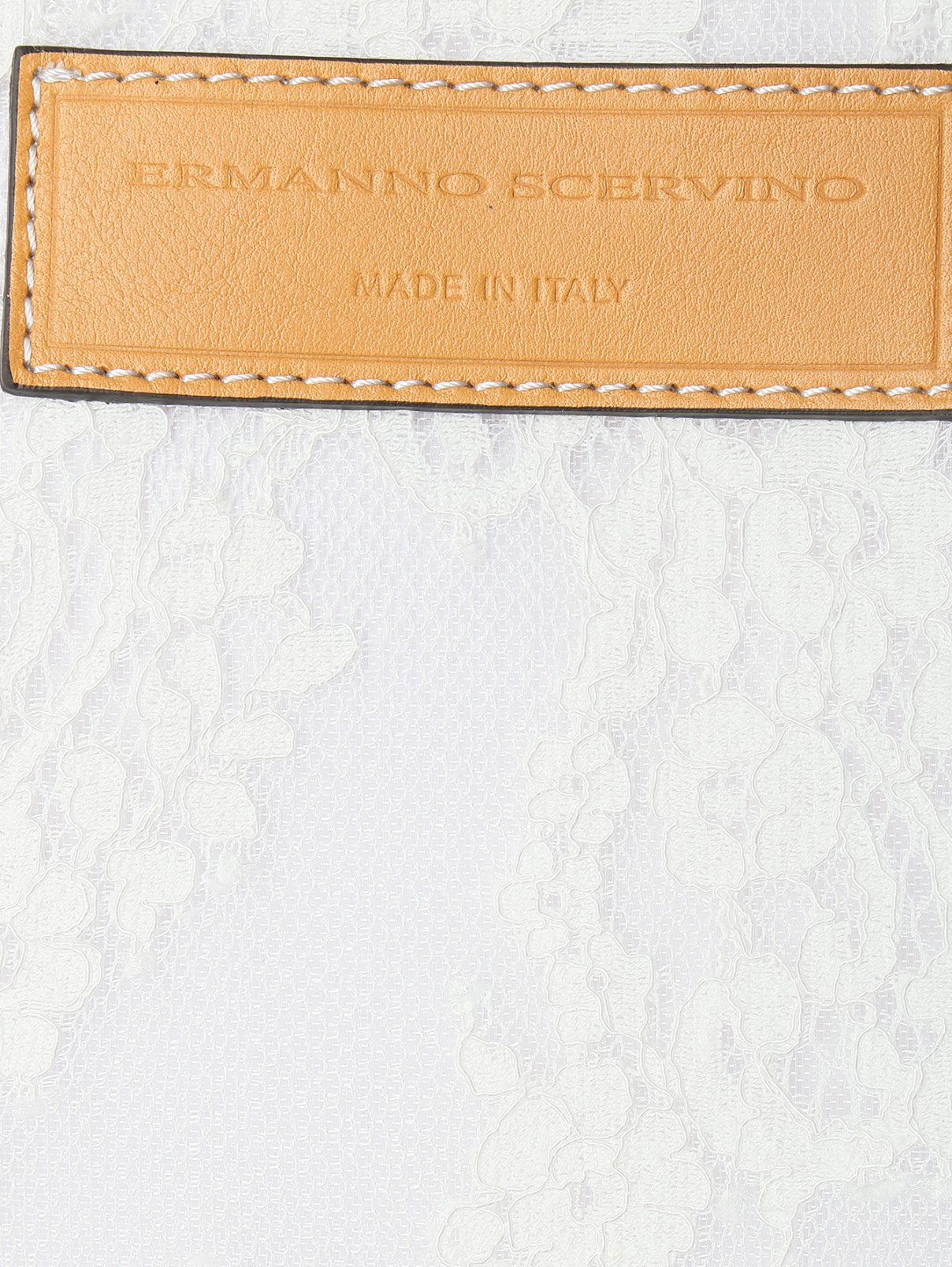 Сумка из кружева с платком Ermanno Scervino  –  Деталь1  – Цвет:  Белый