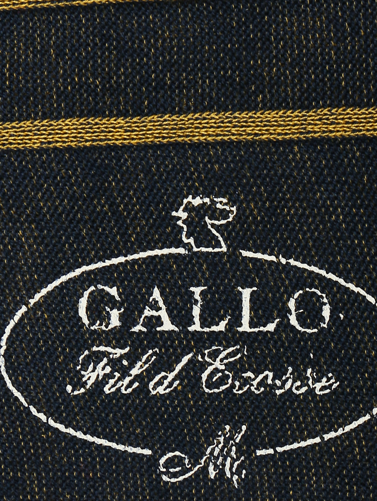 Носки из хлопка с узором полоска Gallo  –  Деталь1  – Цвет:  Синий