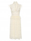 Платье-миди из кружева с декоративными пуговицами Ermanno Scervino  –  Общий вид
