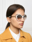 Солнцезащитные очки в оправе из пластика Miu Miu  –  МодельОбщийВид