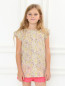 Блуза из хлопка с цветочным узором Gucci  –  Модель Верх-Низ