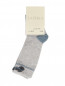 Носки из хлопка с принтом и контрастной обтачкой La Perla  –  Общий вид