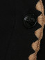 Кардиган на пуговицах с контрастной вышивкой Ermanno Firenze  –  Деталь1