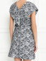 Платье-мини из фактурной ткани с узором Kenzo  –  МодельВерхНиз1
