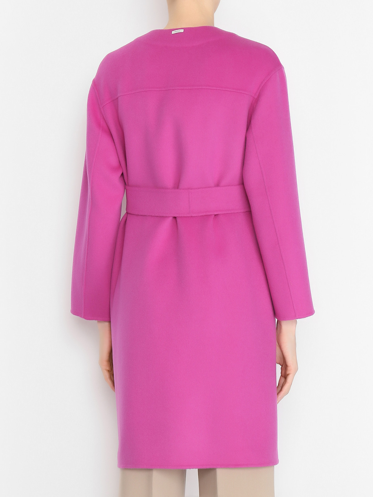 Пальто из шерсти Max Mara  –  МодельВерхНиз1  – Цвет:  Фиолетовый