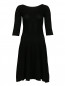 Трикотажное платье-миди с коротким рукавом Emporio Armani  –  Общий вид