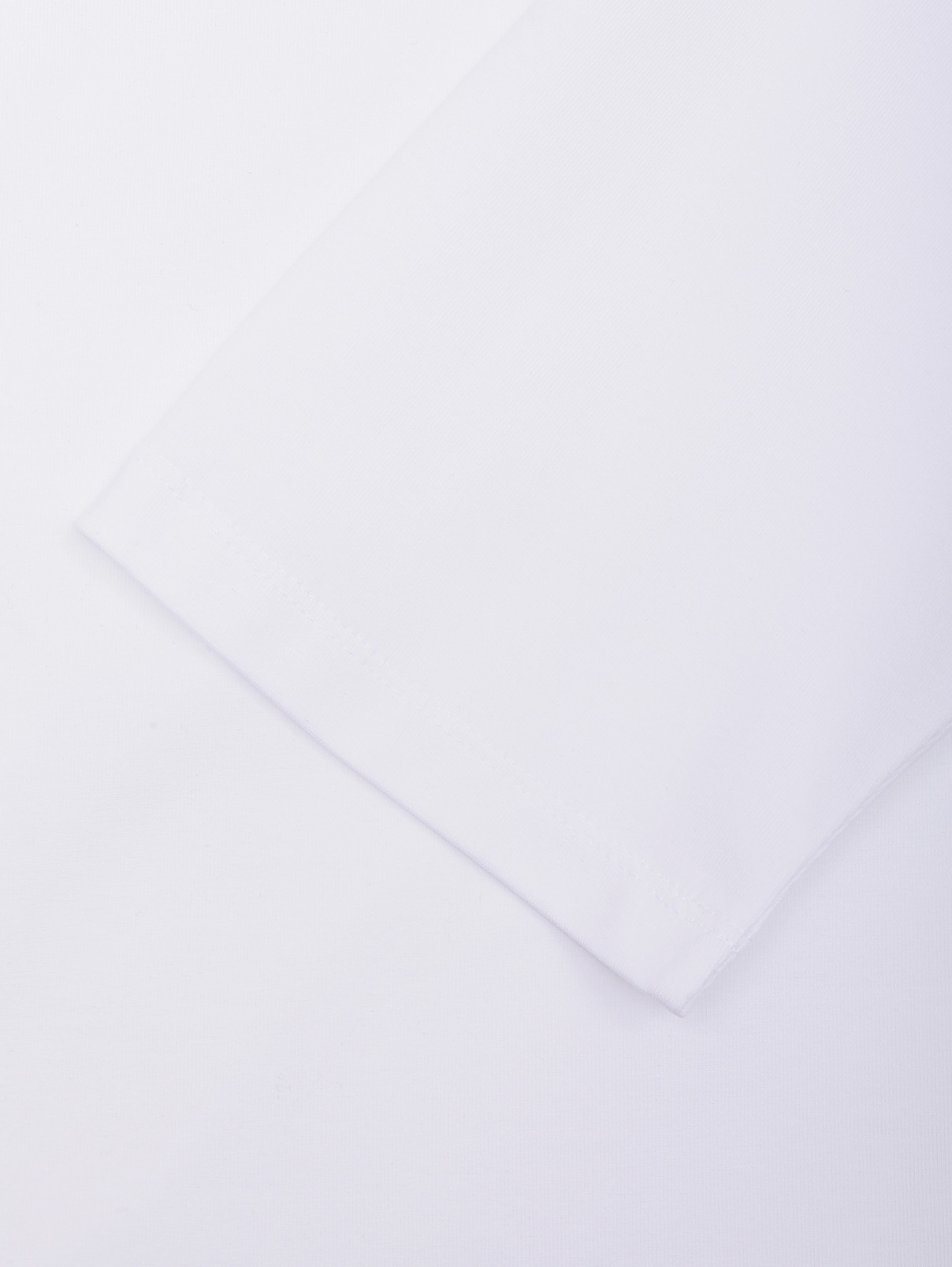 Лонгслив из хлопка с принтом Marina Rinaldi  –  Деталь1  – Цвет:  Белый