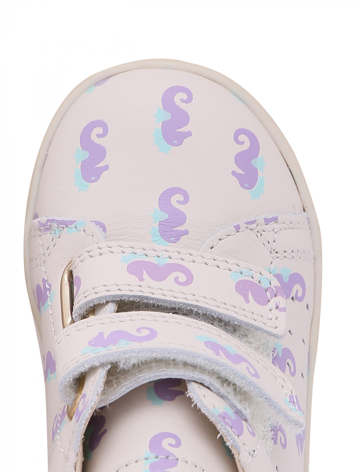 Кожаные ботинки с узором на липучке FALCOTTO  –  Обтравка3  – Цвет:  Узор