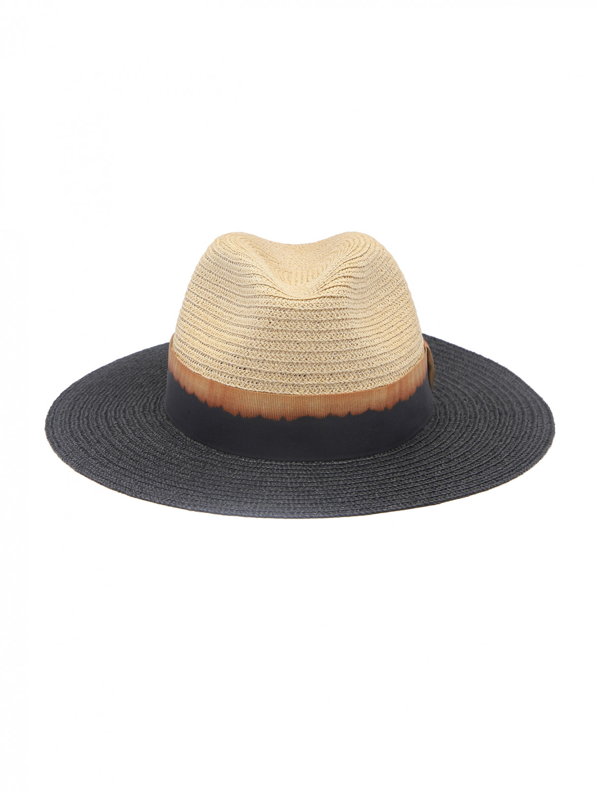 Шляпа с контрастной отделкой Lorena Antoniazzi  –  Общий вид  – Цвет:  Мультиколор