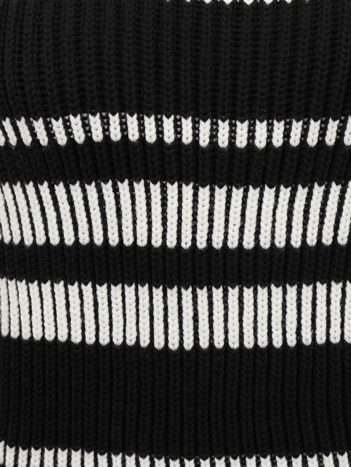 Свитер из шерсти с узором "полоска" Aimo Richly  –  Деталь1  – Цвет:  Черный