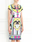 Платье-футляр из хлопка с абстрактным узором Etro  –  Модель Верх-Низ