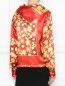 Блуза из вискозы, с цветочным узором MM6  –  МодельВерхНиз1
