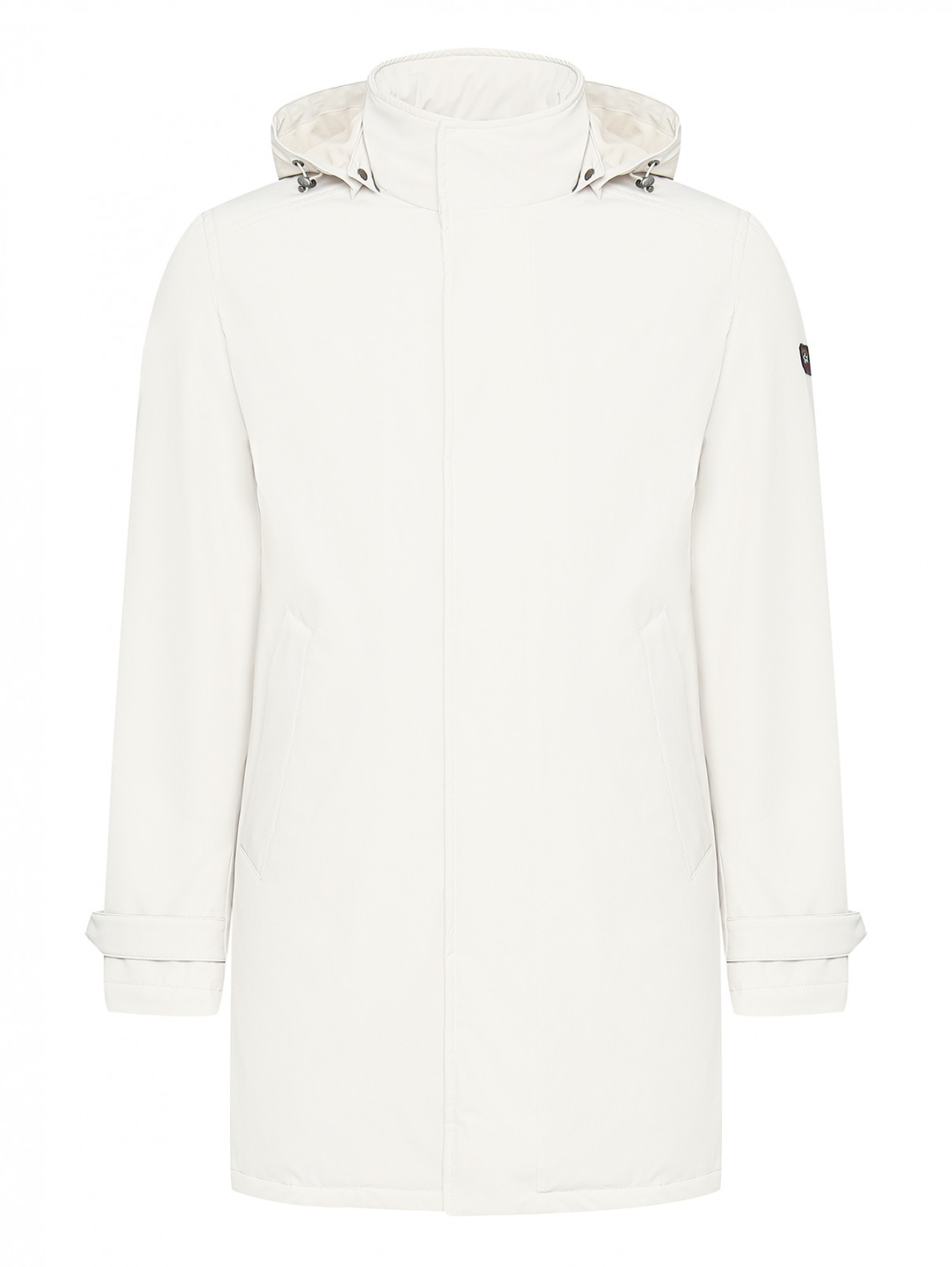 Куртка на молнии с капюшоном Paul&Shark  –  Общий вид  – Цвет:  Белый