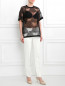 Полупрозрачная блуза из кружева Jean Paul Gaultier  –  Модель Общий вид