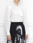 Блуза из шелка с декоративным бантом Alberta Ferretti  –  МодельВерхНиз