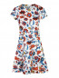 Платье из хлопка с цветочным принтом Max&Co  –  Общий вид