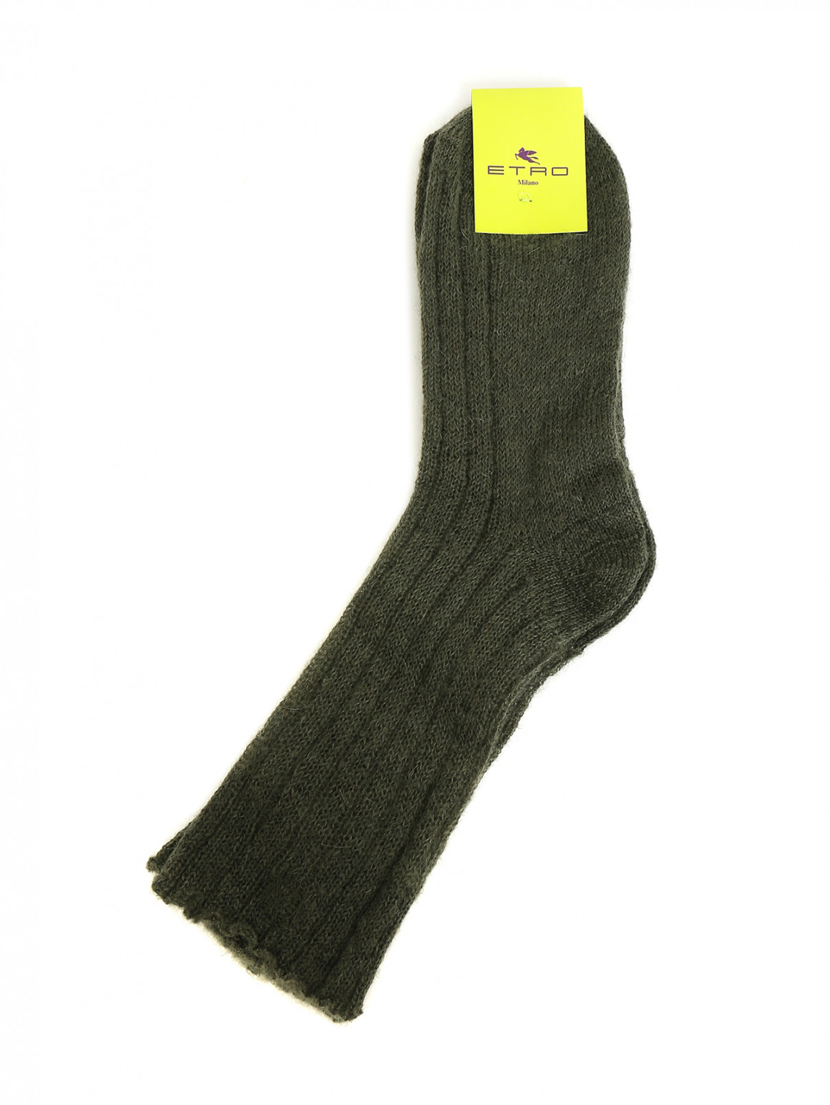 Носки из шерсти Etro  –  Общий вид  – Цвет:  Зеленый
