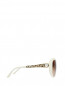 Солнцезащитные очки "стрекоза" в пластиковой оправе с декоративными дужками BVLGARI  –  Деталь1