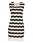 Платье-футляр из шелка с геометрическим узором Kenzo  –  Общий вид