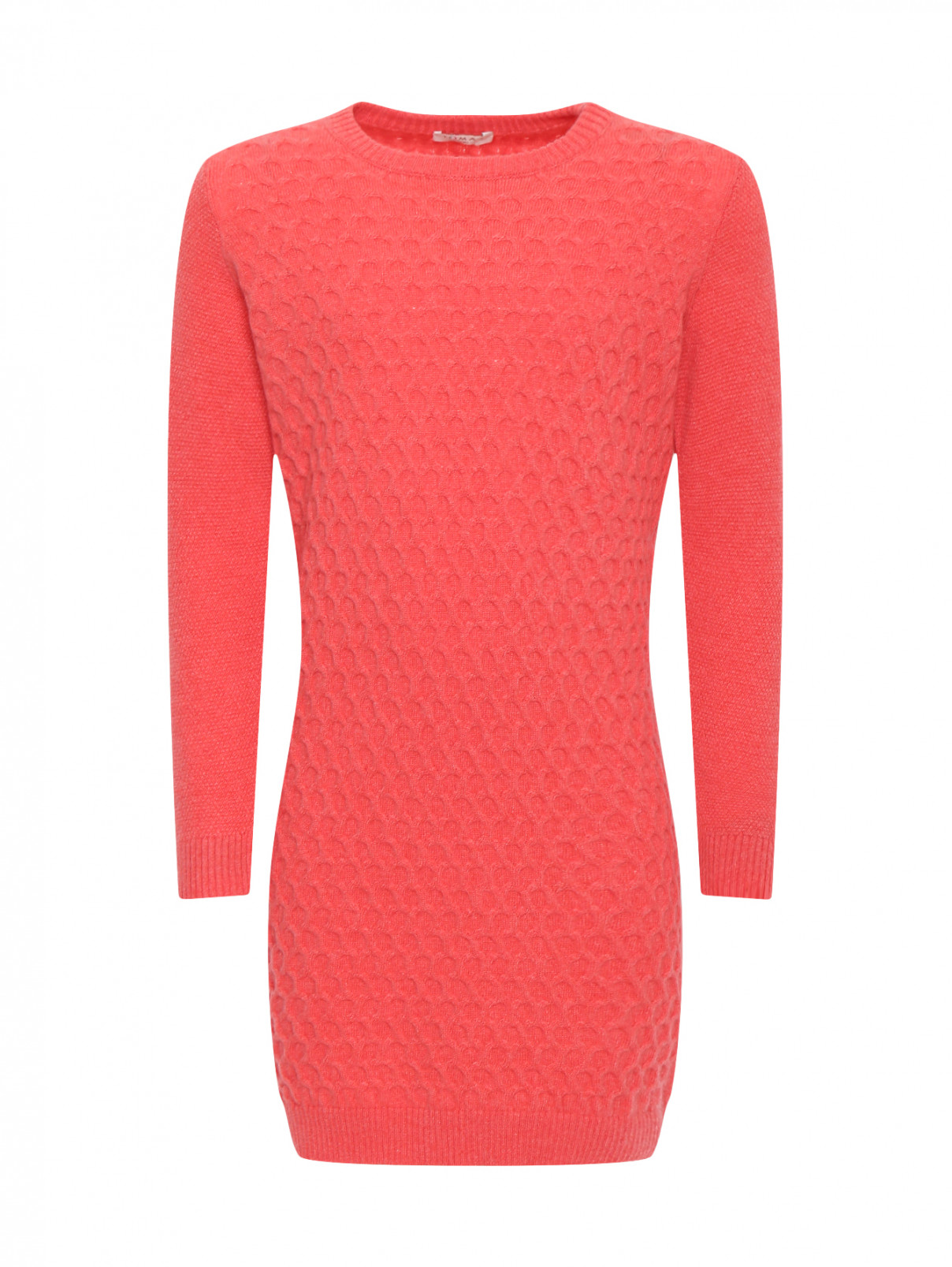 Трикотажное платье из кашемира Tomax  –  Общий вид  – Цвет:  Розовый