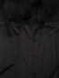 Стеганая утепленная куртка с меховым воротником Marina Rinaldi  –  Деталь1