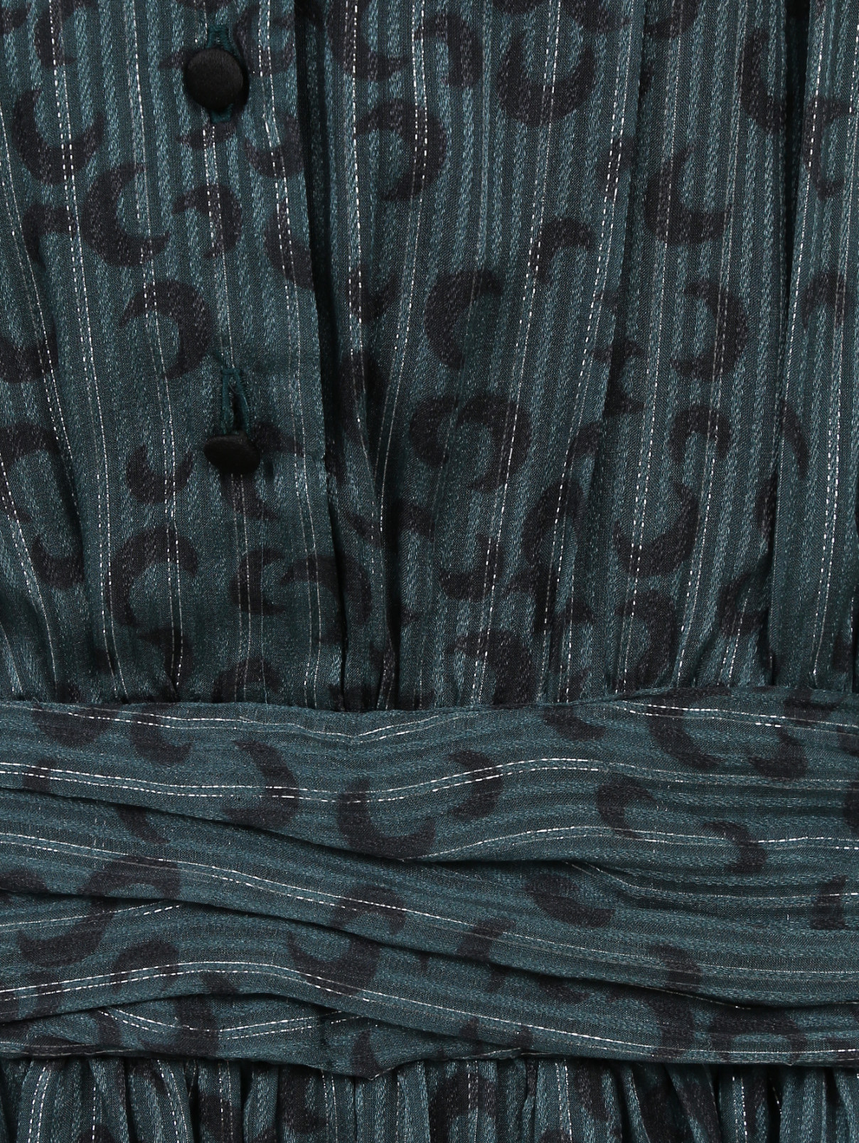 Платье-макси из шелка с узором Paul&Joe  –  Деталь1  – Цвет:  Черный