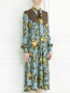 Платье с цветочным узором и отделкой из кружева Antonio Marras  –  Модель Верх-Низ