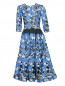 Платье-миди с цветочной вышивкой Daniela de Souza  –  Общий вид