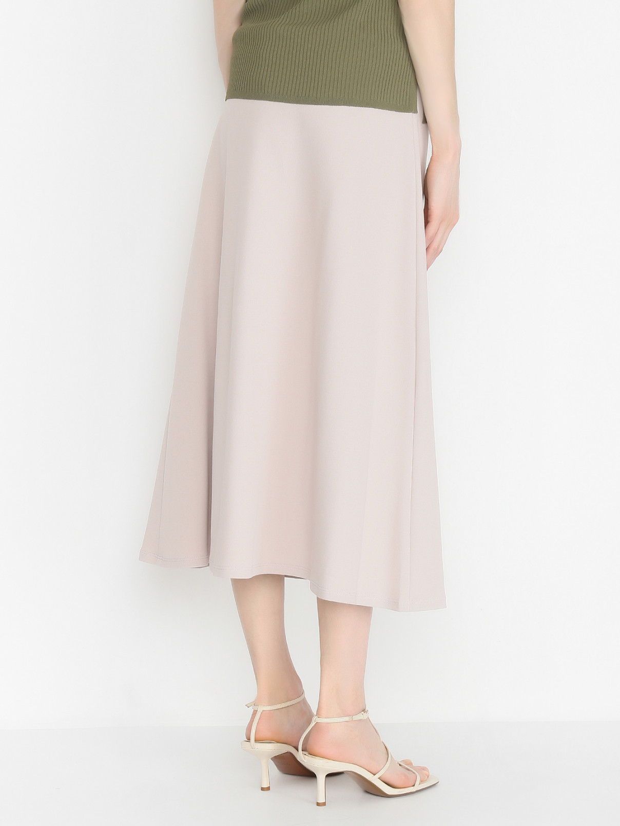 Трикотажная юбка из смешанного хлопка Max Mara  –  МодельВерхНиз1  – Цвет:  Розовый