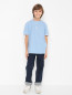 Хлопковая футболка с принтом Eleventy  –  МодельОбщийВид