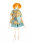 Кукла-тильда в жаккардовом платье MiMiSol  –  Обтравка1