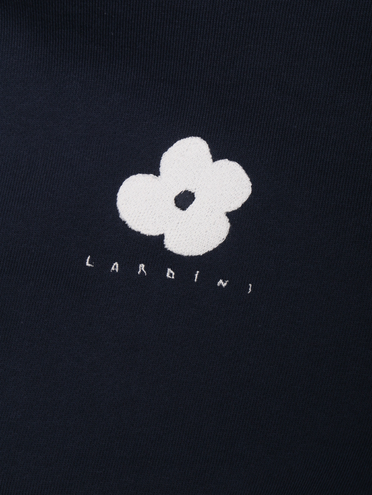 Свитшот из хлопка с логотипом LARDINI  –  Деталь  – Цвет:  Синий