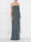 Платье-макси из шелка с объемными драпировками Alberta Ferretti  –  МодельВерхНиз