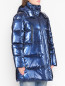 Удлиненная куртка с утеплителем и капюшоном Persona by Marina Rinaldi  –  МодельВерхНиз