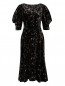 Бархатное платье с цветочным узором Antonio Marras  –  Общий вид