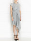Асимметричное платье-миди с плиссировкой Maison Margiela  –  Модель Верх-Низ