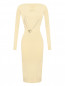 Трикотажное платье с золотой фурнитурой Patrizia Pepe  –  Общий вид