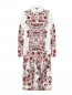 Платье из хлопка с цветочным узором Marina Rinaldi  –  Общий вид