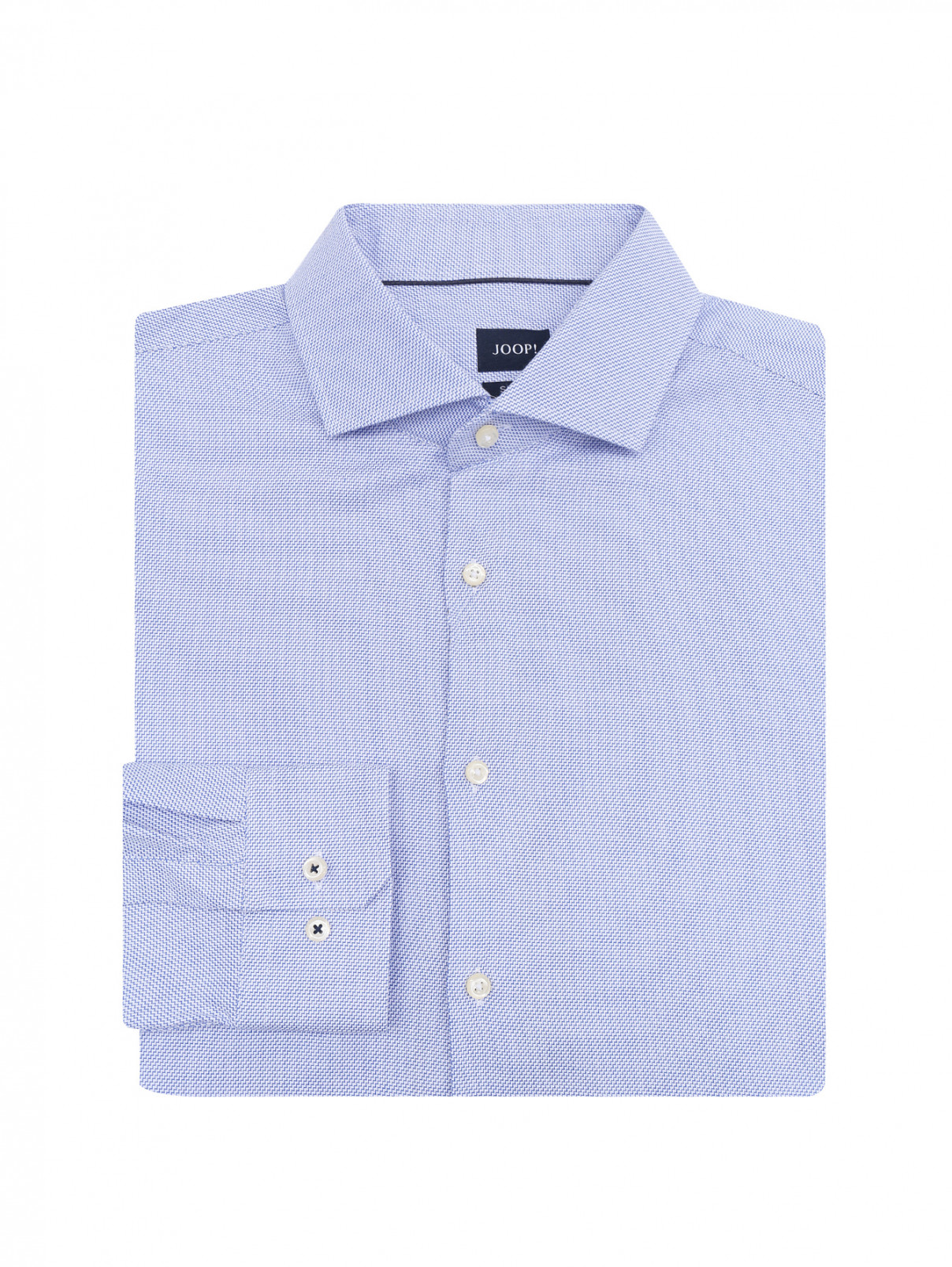 Рубашка из хлопка с узором Joop  –  Общий вид  – Цвет:  Синий